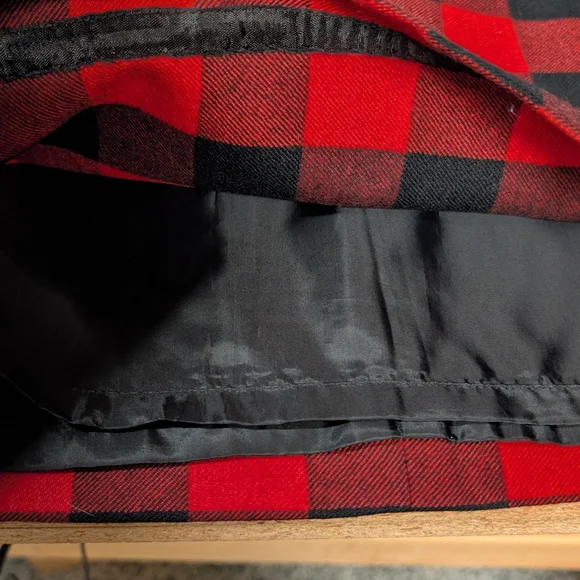 Ralph Lauren Red and Black Checkered Pencil Skirt - Picture 4 of 7